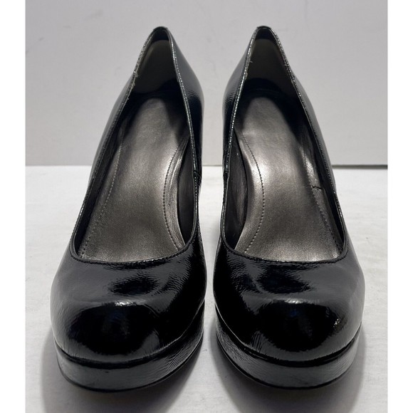 Calvin Klein Scarlet E3297 Black Patent Women’s Chunky Heels Size 7.5M - Picture 5 of 14